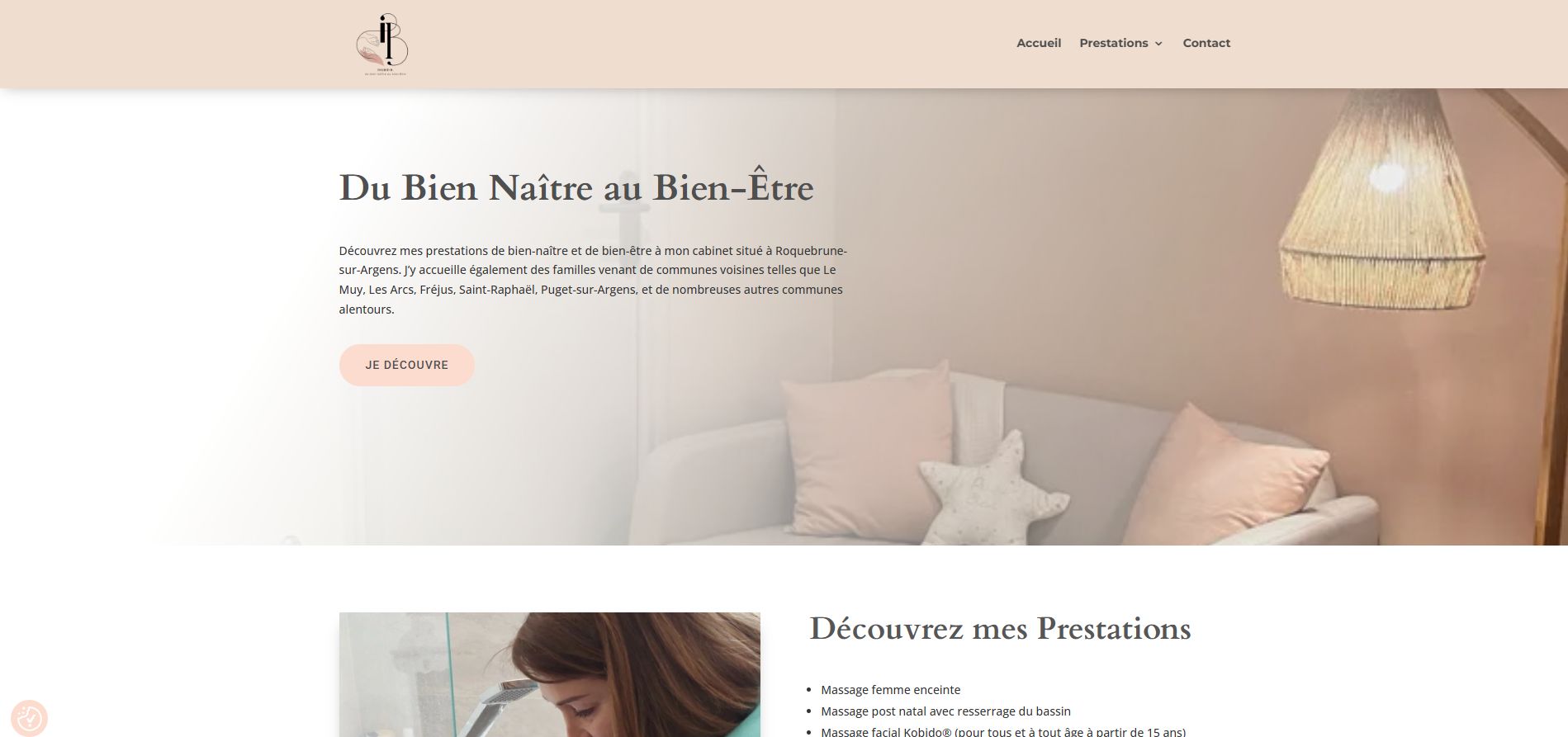 Site web Du Bien Naître au Bien-Être