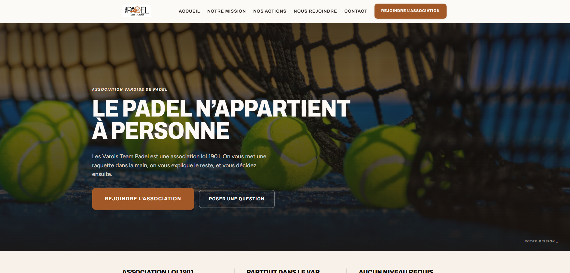 Site Les Varois Team Padel
